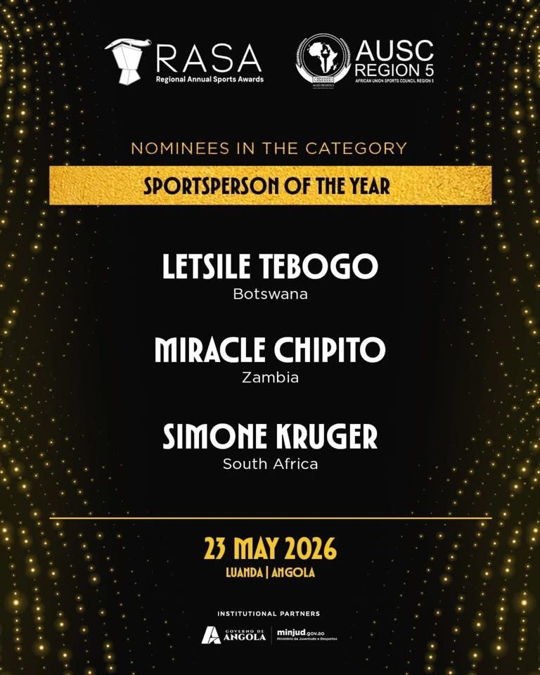AUSC Region 5 Announces RASA Top Three Finalists Simoné Kruger is nominated in 2 categories , namely Sportswomen with Disability and Sportsperson of the Year. AUSC Region 5 Announces RASA Top Three Finalists Simoné Kruger is nominated in 2 categories , namely Sportswomen with Disability and Sportsperson of the Year.